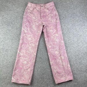 Urban Outfitters BDG Cowboy Jeans Womens 28 Pink High Waisted Straight Leg Ankle
